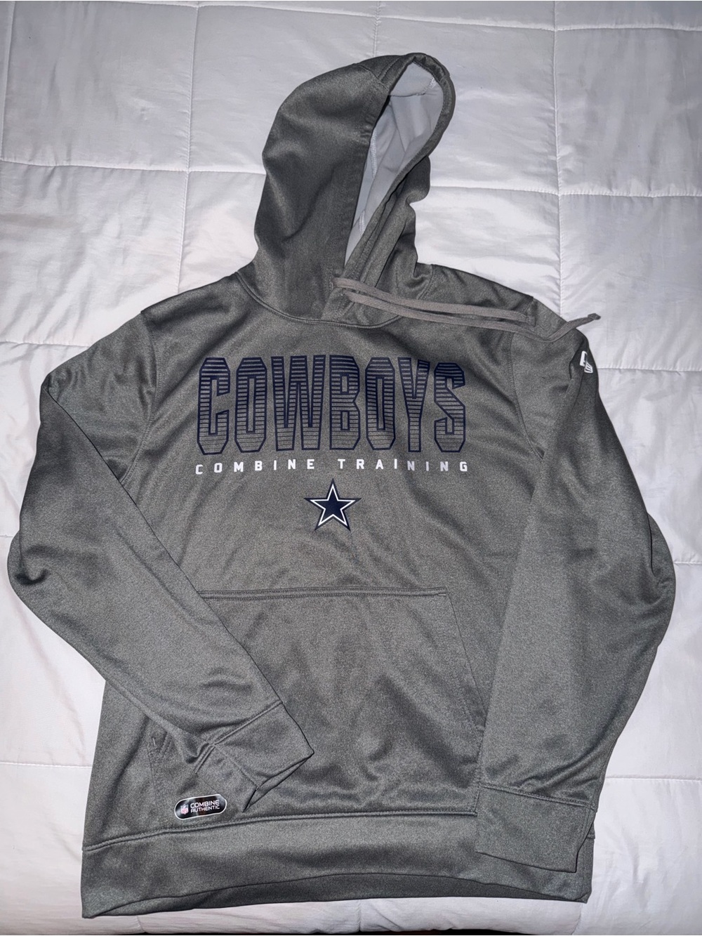 Dallas Cowboys Grey Combine Training Pullover Hoodie Large